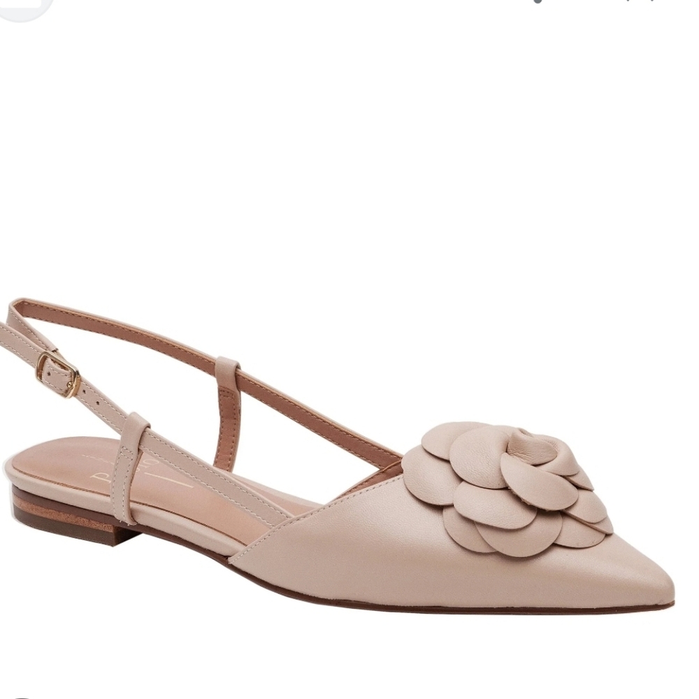 Linea Paolo Cammy  Women's Slingback Flats - Tan Nwob Size 9